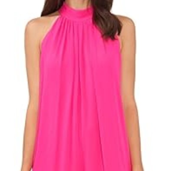 VINCE CAMUTO Draped Halter Jumpsuit - Picture 3 of 4